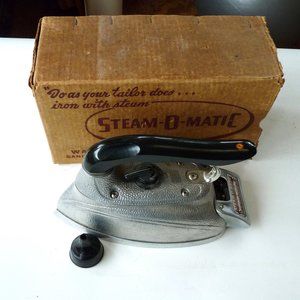 Steam O Matic vintage electric iron clothes laundry